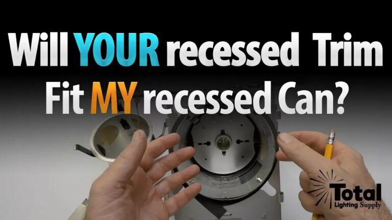 will your recessed trim fit my can video