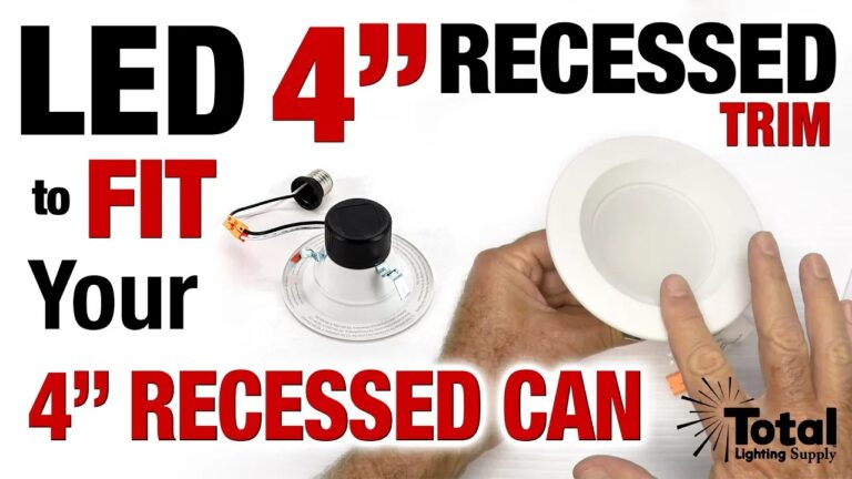 Our led 4-inch recessed trim fit your recessed can